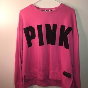 Pink sweatshirt crew neck